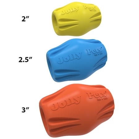 Jolly Pets Flex-n-Chew Bobble YELLOW 2" 4120-YE2